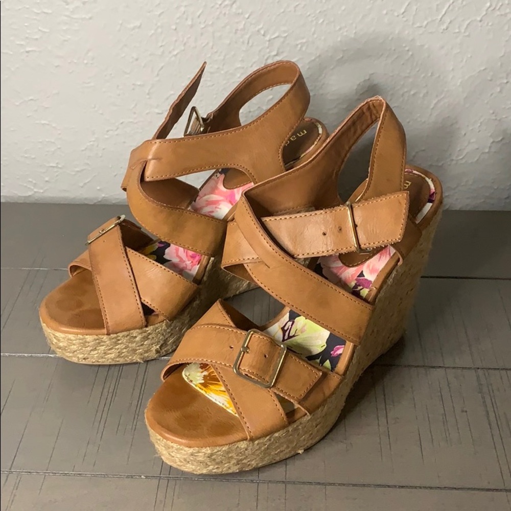 Madden Girl Brown Wedges